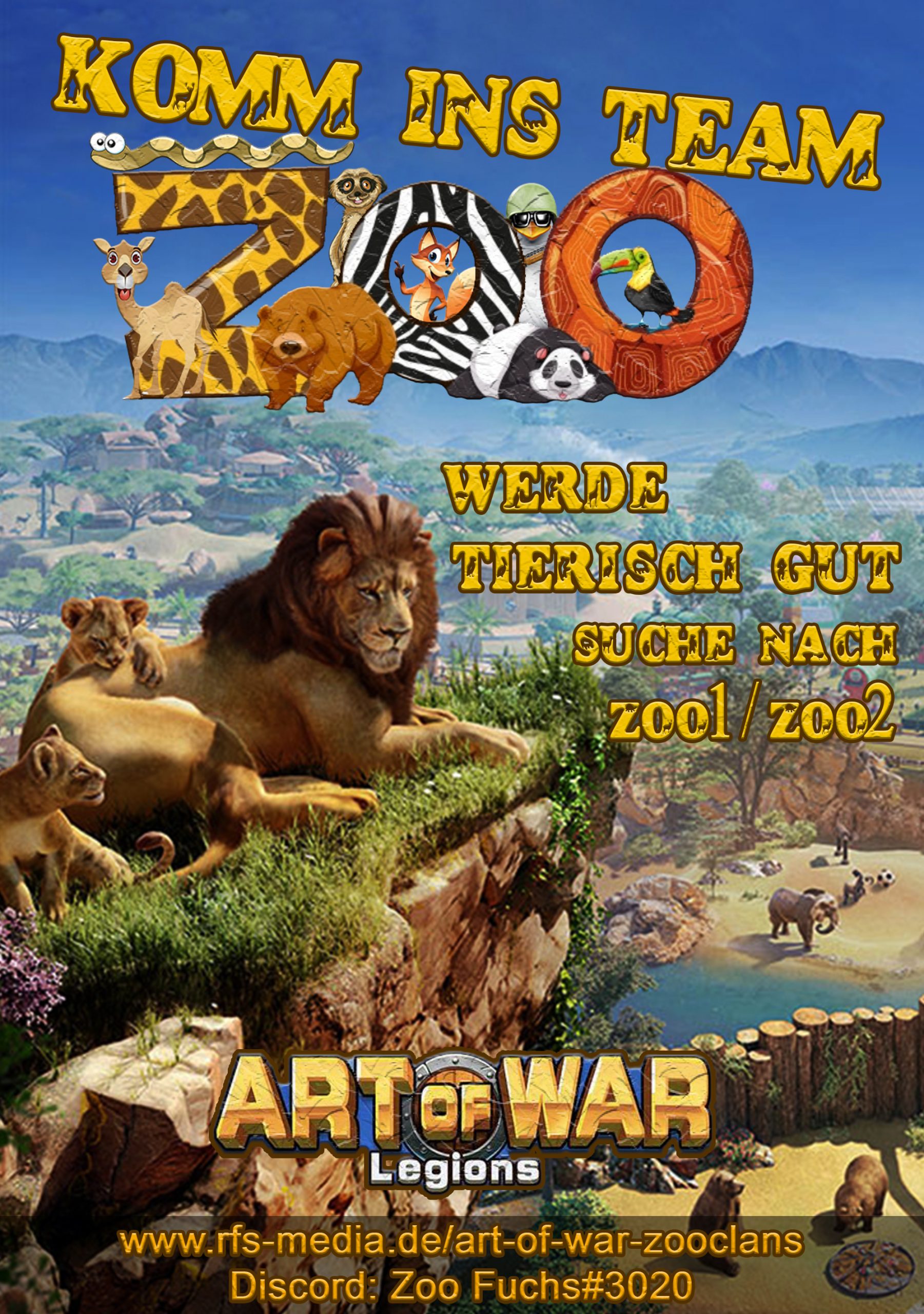 Zoo Werbung Pc spiel plakat 1